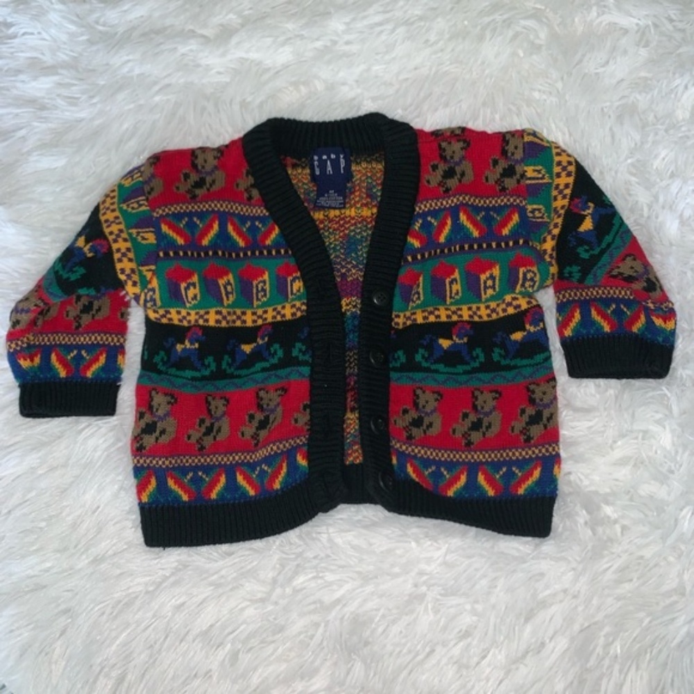 5/25$ Vintage Look Baby Gap Cardigan Knit Sweater